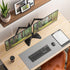 WALI Free Standing Dual LCD Monitor Fully Adjustable Desk Mount, Fits 2 Screens up to 27 inch, 22 lbs Weight Capacity