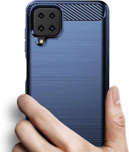 Osophter for Galaxy A22 4G Case - Shock-Absorption Flexible TPU Rubber Protective Cover with Screen Protector