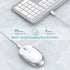 Seenda Rechargeable Wireless Keyboard Mouse Combo, Full Size Cordless Keyboard & Mouse Set, Ultra Thin Quiet, Silver