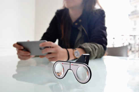 Mini Virtual Reality Glasses for Smartphone, Foldable VR Headset for iPhone & Android Cell Phone VR Games