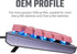 Cooler Master Sakura Pink PBT Doubleshot Backlit Keycap Upgrade Set for Mechanical Keyboards, US 104 Layout