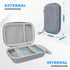 Travel Hard Case for UCOMX Nano/Apple MagSafe Duo/Iseyyox/Rtops/LISEN 3 in 1 Wireless Foldable Magnetic Charger, Gray