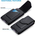 Belt Holster for iPhone 15 14 13 12 11 Pro Max, 15/14 Plus, XS Max, Samsung Galaxy S23+ A54 A53 A52, with Card Slot