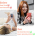 Daisy Flower Phone Grip Holder, Collapsible Silicone Phone Grip, Cute 2D Back Holder for Smartphone Tablet, Pink