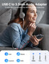 JSAUX USB Type C to 3.5mm Female Headphone Jack Adapter, USB C to Aux Audio Dongle for iPhone and Samsung