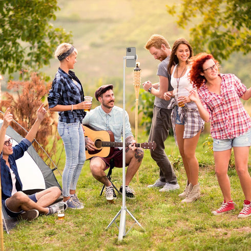 ATUMTEK 51" Selfie Stick Tripod, Extendable Phone Tripod Stand with Bluetooth Remote, 360° Rotation for iPhone Android
