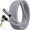 Headphone Extension Cable 25 ft, 3.5mm Male to Female Stereo Audio Extension, Double Shielded Braided Cord