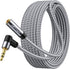 Headphone Extension Cable 25 ft, 3.5mm Male to Female Stereo Audio Extension, Double Shielded Braided Cord