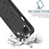Customerfirst Designed for Samsung Galaxy A12 Case, Shockproof Heavy Duty Rugged Hybrid with Screen Protector