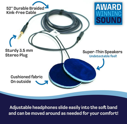 CozyPhones Fox Kids Headphones - Stretchy & Comfy Earphones for Toddlers 1-3, Perfect Travel Accessories!