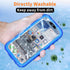 Cozycase Waterproof Case for iPhone SE3/SE2/7/8 - Shockproof Full Body Protection with Built-in Screen Protector (Blue)