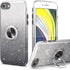 iPhone SE 2020 Case Glitter, Slim Sparkly Cover with 360° Ring Holder Kickstand for iPhone 8/7/SE 2020/SE 3