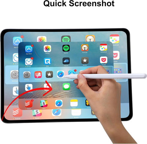 Stylus Pen for iPad, Apple Pencil 2nd Generation with Magnetic Wireless Charging for iPad Air 5th/4th Gen, Pro 12.9 &