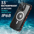 BEASTEK TRE Series iPhone 14 Pro Waterproof Case, MagSafe Shockproof IP68 with Built-in Screen Protector, 6.1'' - Red