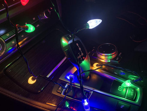 LED Christmas Lights Charging Cable USB and Bulb Charger 50inch 10led Multicolor for iPhone 11/12/13/14 Pro Max (1pcs)