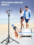 SelfieShow 71" 17/16/15/14/13/Android/Camera Aluminum Phone Tripod, Travel Tripods for iPhone with Remote, Extendable
