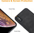 molzar GripBig Series Case for iPhone Xs and iPhone X, Built-in Metal Plate for Magnetic Mount, Black/Black