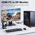 Kumiho 4K60Hz PS5/4(Non-Bidirectional) HDMI to DisplayPort Adapter High Speed HDMI Male to Display Port Female