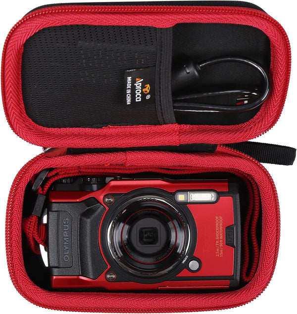Aproca Hard Storage Travel Case for OLYMPUS Tough TG-7 / TG-6 Waterproof Camera and Accessories