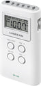 Sangean DT-120 Pocket Receiver, AM/FM Stereo PLL Synthesized, WHITE