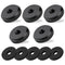1/4" Female Thumb Nuts with Rubber Pads, 5pc Anti-Slip Lock Nut Adapter for Tripod Camera Attachment