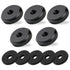1/4" Female Thumb Nuts with Rubber Pads, 5pc Anti-Slip Lock Nut Adapter for Tripod Camera Attachment