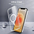 CACOE Magnetic Case for iPhone 12 & 12 Pro 6.1 inch, Clear, Compatible with MagSafe, Not Yellowing Anti-Scratch