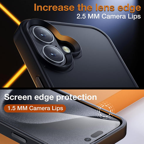 Yriklso 16 16 for iPhone Case, Shockproof for iPhone Phone Case, Military Grade Drop Protection, Protective Hard Back