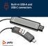 Poly DA75 USB-A/USB-C Digital Adapter - Works with Poly Call Center Quick Disconnect Headsets, Avaya, Genesys, Cisco