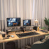 WESTREE Dual Monitor Stand Riser - 2 Shelf Computer Monitor Stand with Adjustable Length and Angle for Desktop Organizer