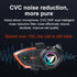 Motorcycle Helmet Bluetooth Headset, 500m Bluetooth Intercom for 2 Riders, CVC Noise Sound Quality Speakers for Riding,