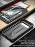 Poetic Revolution Case for Pixel 8 Pro 5G, Rugged Shockproof Cover with Kickstand & Built-in Screen Protector, Black