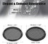 X AUTOHAUX 2pcs 1.5" Black Audio Speaker Cover Mesh, Subwoofer Grill Horn Guard Protector