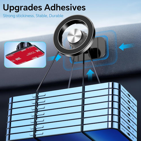 Magnetic Phone Holder for Car Dashboard with 20 Strong Magnets, 360° Rotation Air Vent Mount for iPhone 15 14 13 12 Pro