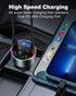 Dual PD 40W Type-C USB Car Charger Bluetooth Car Adapter Bluetooth 5.3 FM Transmitter for Car with Microphone & HiFi Sound MP3 Music Player Radio Audio Receiver Support Hands-Free Calling