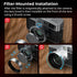 5393 SMALLRIG X Half Lens Hood Sun Shade for Fujifilm, Shading Hood, Compatible with UV/VND Filters, Aluminum Alloy