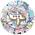 ZLWSD Stickers,50PCS Pack Kids Teens Airplane Aircraft Aesthetic Waterproof Laptop Adults Graffiti Decals for Water