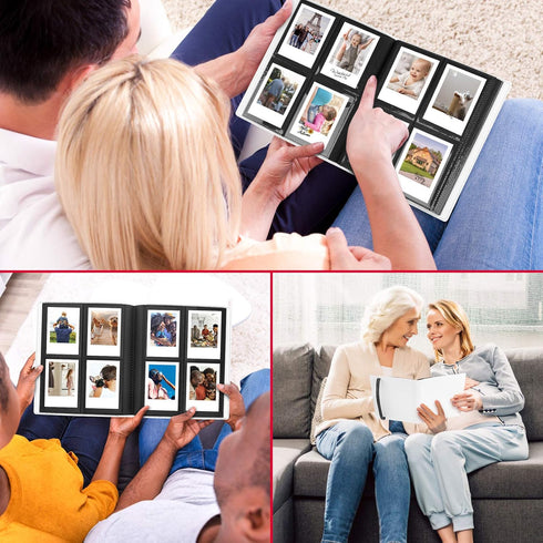 Ablus Mini Photo Album for Fujifilm Instax Mini Camera, Polaroid Snap, Z2300, SocialMatic & Zip Instant Cameras (160