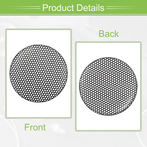 ACROPIX Universal 1.5 Inch Speaker Grills Mesh for Audio Subwoofer, Pack of 2, Black