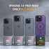 Magnetic Deep Purple Case for iPhone 14 Pro Max, Built-in Camera Stash, Compatible with MagSafe, Skin Feeling Protection