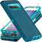 Samsung Galaxy S10 Case with 2Pcs Self Healing TPU Screen Protector & Camera Lens Protector (Blue/Turquoise)