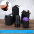 PATIKIL Camera Lens Bag, 3.5" IDx5.5 H Drawstring Pouch with Thick Neoprene, Lens Case for DSLR, Water Coffee Cups,