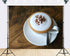 TryKid 10x8ft Cozy Cappuccino Coffee Backdrop Creamy Foam Cocoa Dusting Wooden Table Surface Photography Background