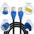 Cat6 150ft, 25FT 500 Cat6 Cat5e Cat5 6 RJ45 25 Outdoor Ethernet Cable Heavy Duty Double Jackets Internet Cord