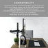 HumanCentric VESA Mount Adapter for HP 32-Inch Displays, Compatible with Omen, Spectre, Pavilion, Envy Media Display