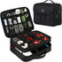 MATEIN Electronics Organizer, Waterproof Travel Electronic Accessories Case, Portable Double Layer Cable Storage Bag