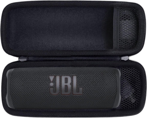 Hard Case for JBL Flip 6/5/4 Waterproof Portable Bluetooth Speaker, Protective Black Case for Wireless Speaker