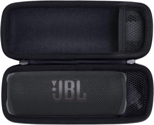 Hard Case for JBL Flip 6/5/4 Waterproof Portable Bluetooth Speaker, Protective Black Case for Wireless Speaker