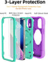KCJ Heavy-Duty Military Grade Case for iPhone 13 Mini/iPhone 12 Mini (5.4") with Ring Holder, 2 Screen Protectors & 1