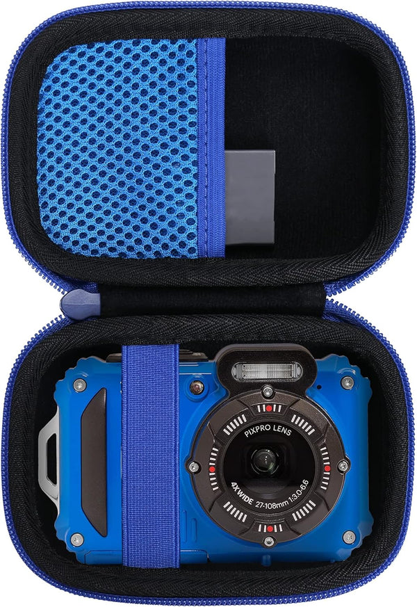 Aenllosi Hard Travel Case for Kodak PIXPRO WPZ2, Protective Case for Waterproof Digital Camera, Blue